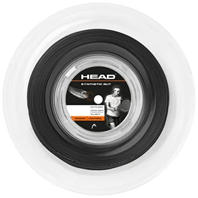 Image of HEAD Synthetic Gut Tennis String 200m Reel, 16 Gauge, Black,
