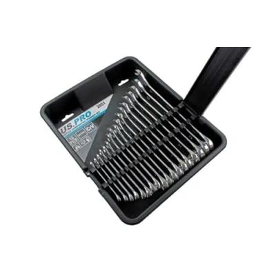 Image of US PRO 18pc Metric Combination Spanner Wrench Set 6mm to 24mm 2051
