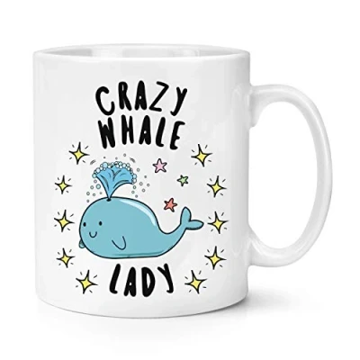 Image of Crazy Whale Lady Stars 10oz Mug Cup