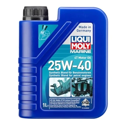 Image of Liqui Moly 25026 4T 25W 40 Boat Motor Oil, 1 L