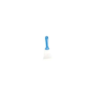 Image of Vikan 40093 Stainless Steel Hand Scraper, Blue, 235 mm Length, 100 Width, 22 Height