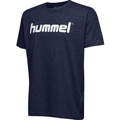 Image of hummel Men&#039;s GO Cotton Logo T Shirts Marine