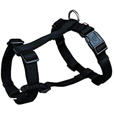 Image of Trixie 20341 Premium H Harness M L:52 75 cm/20 mm Black