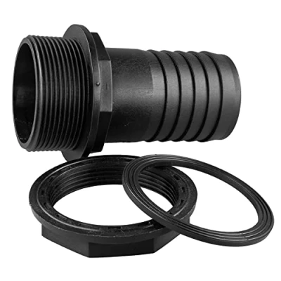 Image of Water butt/rain barrel/water storage tank barbed hosetail for overflow/outlet,1/2&quot; 2&quot; options (2&quot;)