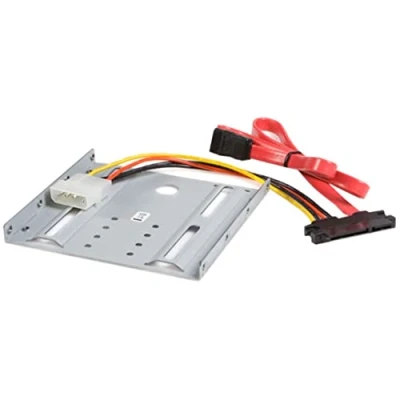 Image of StarTech.com SSD Mounting Bracket Solid Metal 2.5in to 3.5 Hard Drive Adapter Upgrade Kit (BRACKET25SAT)