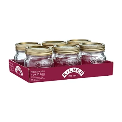 Image of Kilner Preserve Jar 250ml (Pack 6)