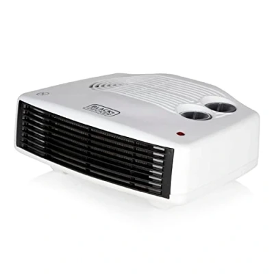 Image of Black + Decker 3KW Flat Fan Heater White