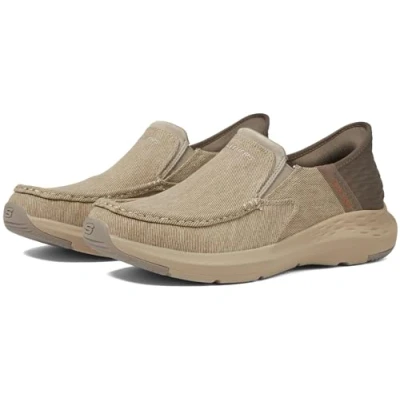 Image of Skechers Mens Parson Dewitt Hands Free Slip in, Beige, 14