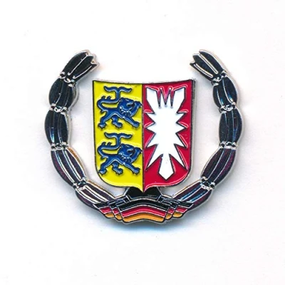 Image of hegibaer Schleswig Holstein Crest Kiel Germany Flag Badge Elegant Pin 0926