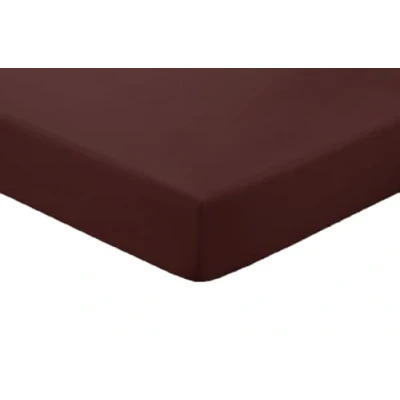 Image of Amigozone Extra Deep 16&quot;(40cm) Non Iron Percale Pollycotton Fitted Sheets (King, Chocolate)