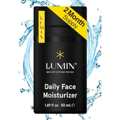 Image of Lumin Daily Face Moisturizer for Men Mens Lotion, Men&#039;s Skin Care, Ideal normal &amp; combination skin, 50ml, 1 Pack