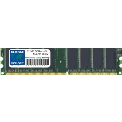 Image of 512MB DDR 266/333/400MHz 184 PIN DIMM MEMORY RAM COMPATIBLE WITH PC DESKTOPS/MOTHERBOARDS