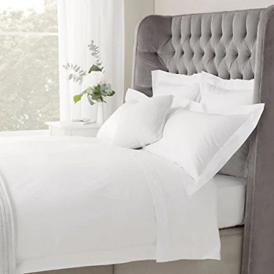 Image of viceroy bedding 1000 Thread Count 100% Egyptian Cotton Continental Square 65cm x Pillow Cases Pair, White