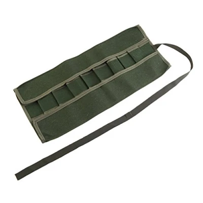 Image of Wrench Roll Up Pouch, Portable Handle Canvas Garden Tool Bag Multifunctional Storage Package Set Case Rolling