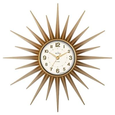Image of Acctim Stella Wall Clock Sprayed Gold