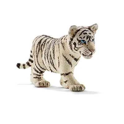 Image of SCHLEICH 14732 Tiger cub, white Wild Life Toy Figurine for children aged 3 8 Years
