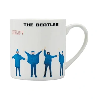 Image of Half Moon Bay The Beatles Help! Coffee Mug Tea &amp; Dad Gifts for Men Mugs Novelty Birthday Music