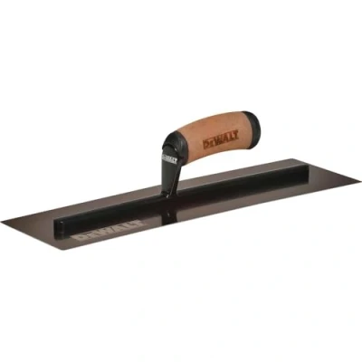 Image of Dewalt Curved Gold Stainless Steel Finishing Trowel 16in