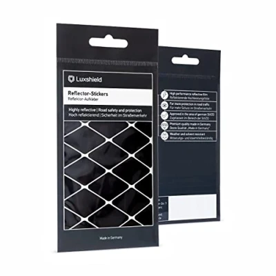 Image of Luxshield Reflector Sticker Set Diamonds large for bicycle scooter pram reflective tape stickers
