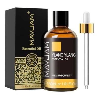 Image of MAYJAM Ylang Essential Oils 30ML, Oil for Diffuser, Humidifier, DIY, Home, Wardrobes