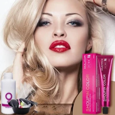 Image of Shoupin Color, Hair Color Dye, Coloring Shampoo, No Bleaching Nourishing Dye Shampoo (Blonde Golden)