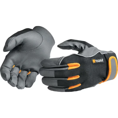 Image of Ejendals Cut Resistant Gloves, Black/Grey, Microthan +, Size 7