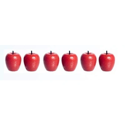 Image of Melody Jane Dolls House Red Apples Miniature Kitchen Garden Greengrocers Accessory Fruit