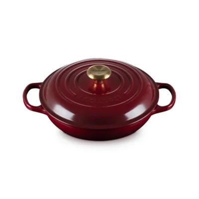 Image of Le Creuset Signature Garnet Cast Iron 26cm Shallow Casserole
