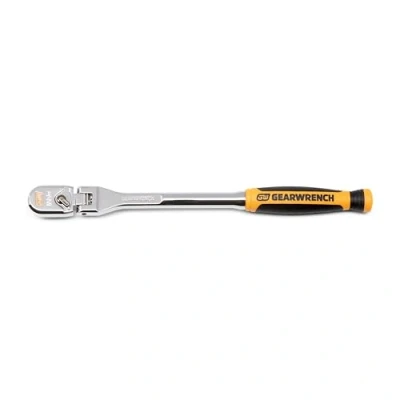 Image of GEARWRENCH 1/4&quot; Drive 120XP Dual Material Handle Teardrop Ratchet Wrench 81009XP
