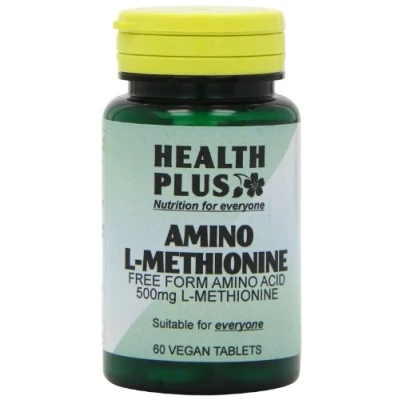 Image of Health Plus Amino L Methionine 500mg Acid Supplement 60 Tablets