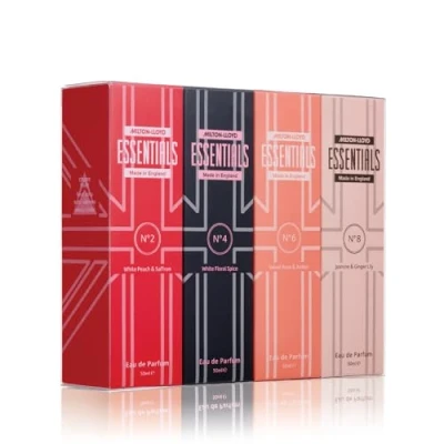 Image of Milton Lloyd Essentials Quad Pack Fragrance for Women 4 x 50ml Eau de Parfum