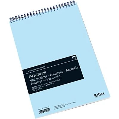 Image of Schoellershammer Watercolour Pad A3, 30 Sheets, Spiral Bound, 300gsm White Paper, VF5004059