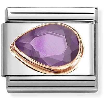 Image of Nomination Left Teardrop Purple Charm
