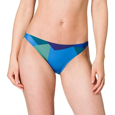 Image of Sloggi Shore Women&#039;s Kiritimati Tanga Bikini Bottoms, Blue Dark Combination, S