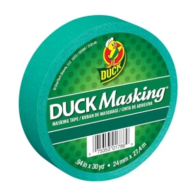 Image of Duck Tape Green Masking 24mm x 27.4m for Crafting, Decorating, Labelling