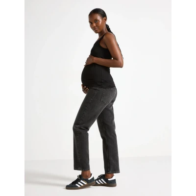 Image of MOM STRAIGHT Nea cropped maternity jeans