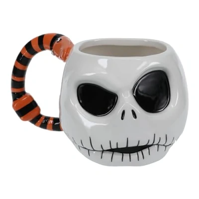 Image of Paladone Disney&#039;s Nightmare Before Christmas Jack Skellington Ceramic Coffee Mug Officially Licensed Disney Merchandise Collectors Item Novelty Gifts Drinkware