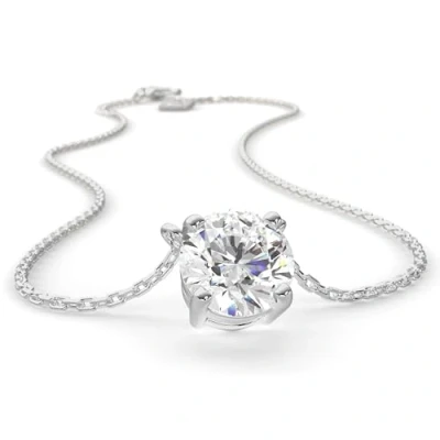 Image of SERASAR Necklace Women Silver Jewellery with Pendant Stainless Steel Chain Ladies Stone Gemstone