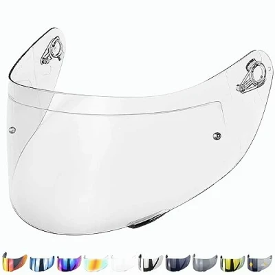 Image of Everalo Compatible with Agv K1 Visor K3sv K5 K5s K1s S4sv Horizon Skyline Strada Stealth SV Compact Helmet Aftermarket Pinlock Ready (Transparent)