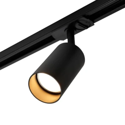Image of Bexley Track Light Low Profile GU10 Adjustable Spotlight Head Black Litecraft