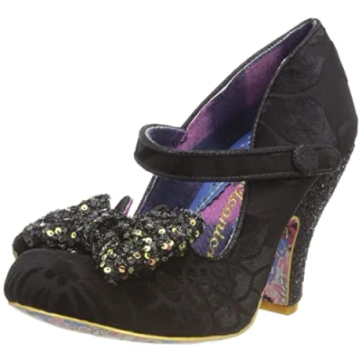 Image of Fancy That Fashion Heels, Q322, Black AM, EUR 37 (UK 4)