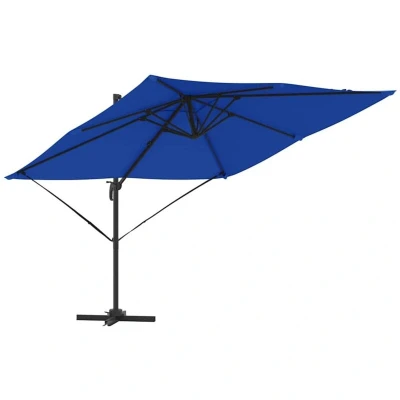 Image of vidaXL Patio Umbrella Azure Blue Aluminium, Polyester 3m