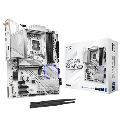 Image of ASRock Z890 Pro RS WiFi White ATX Motherboard for Intel LGA1851 CPUs