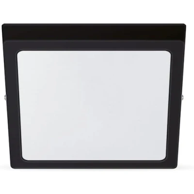 Image of PHILIPS LED Magneos Slim Surface Mount Square Downlight 2700K 12W [Warm White Black] for Indoor Lighting, Livingroom and Bedroom.