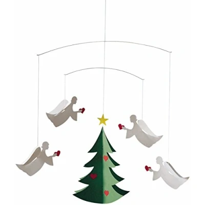 Image of Flensted Mobiles Angels of Love Hanging Mobile 17 Inches High Quality Cardboard