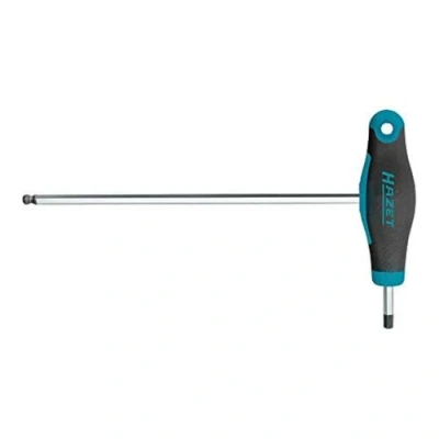 Image of Hazet 829KK 6 Angled Screwdriver (Short and Long Blade for Flexible Insert, Hexagonal Profile, Size mm) Dark Blue