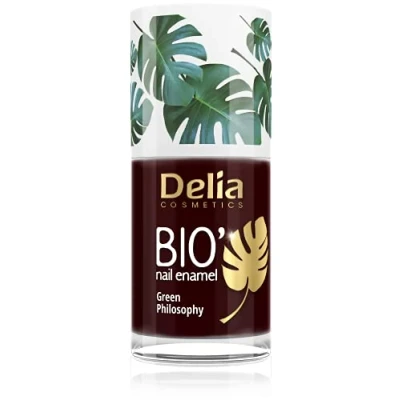 Image of Delia Cosmetics Bio Green Nail Polish ENJOY Vegan Friendly Perfect Opacity and Shine Easy Fast Application Natural Ingredients Long Lasting Color up to 6 Days 11ml