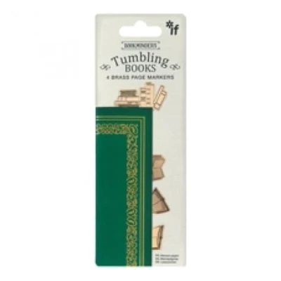 Image of IF Book Minders Page Markers, Brass Keepers Tumbling Books
