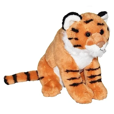 Image of Wild Republic Calls Tiger, Authentic Animal Sound, Stuffed Animal, 8 Inches, Gift for Kids, Plush Toy, Fill is Spun Recycled Water Bottles