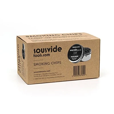 Image of SousVideTools Smoking Gun Flavoured Wood Chips Seasoned Food Pack of 4 Tins